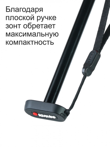 Зонт Knirps механический US.050 Ultra Light Slim Manual STORY BLACK WITH BLACK COATING — изображение 3