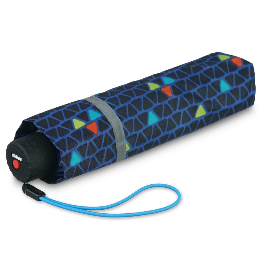 Зонт Knirps механический X.050 Rookie Manual TRIPLE BLUE REFLECTIVE 95 6050 8539 — изображение 3