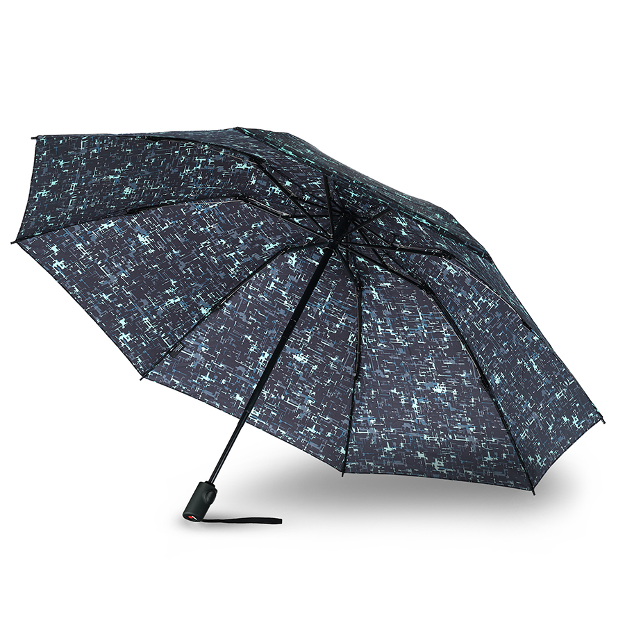 Зонт Knirps автомат Re³ Duomatic STRUCTURE MINT WITH BLACK HANDLE — изображение 5