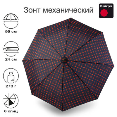 Зонт Knirps женский механический A.050 Medium Manual PINTA SAILOR