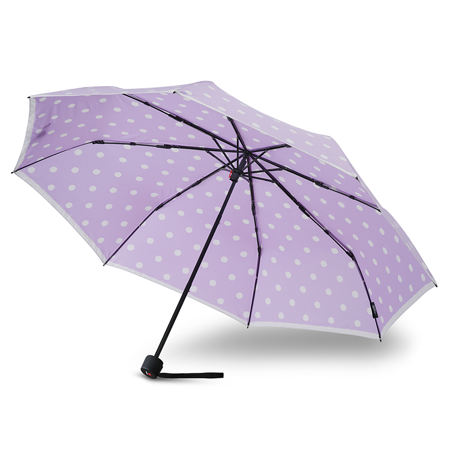 Зонт Knirps женский механический A.050 MEDIUM MANUAL DOT ART LAVENDER — изображение 3