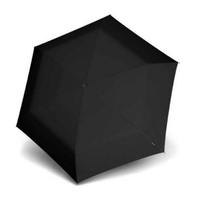 Зонт Knirps автомат U.200 Ultra Light Medium Duomatic BLACK WITH ROSE COATING INSIDE UV PROTECTION HEATSHIELD