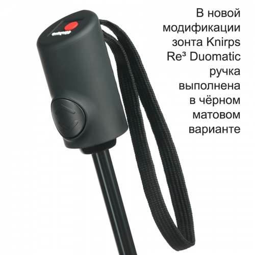 Зонт Knirps автомат Re³ Duomatic STRUCTURE MINT WITH BLACK HANDLE — изображение 3