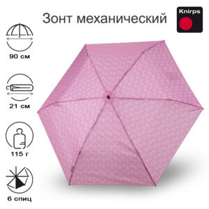 Зонт Knirps механический US.050 Ultra Light Slim Manual SAKURA FAN