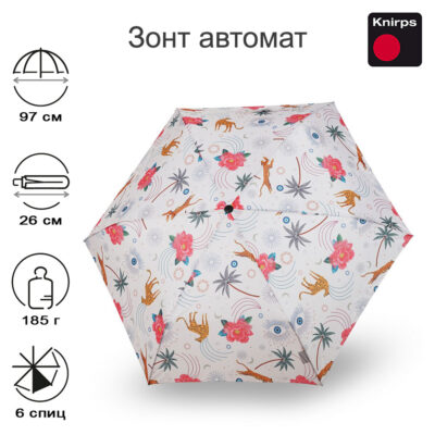 Зонт Knirps автомат U.200 Ultra Light Duomatic GUARDIAN BEIGE 95 2200 8899