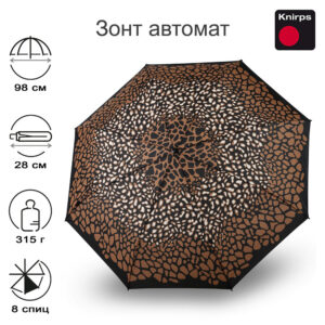 Зонт Knirps автомат T.200 Medium Duomatic ANIMAL MOCCA 95 3201 4953