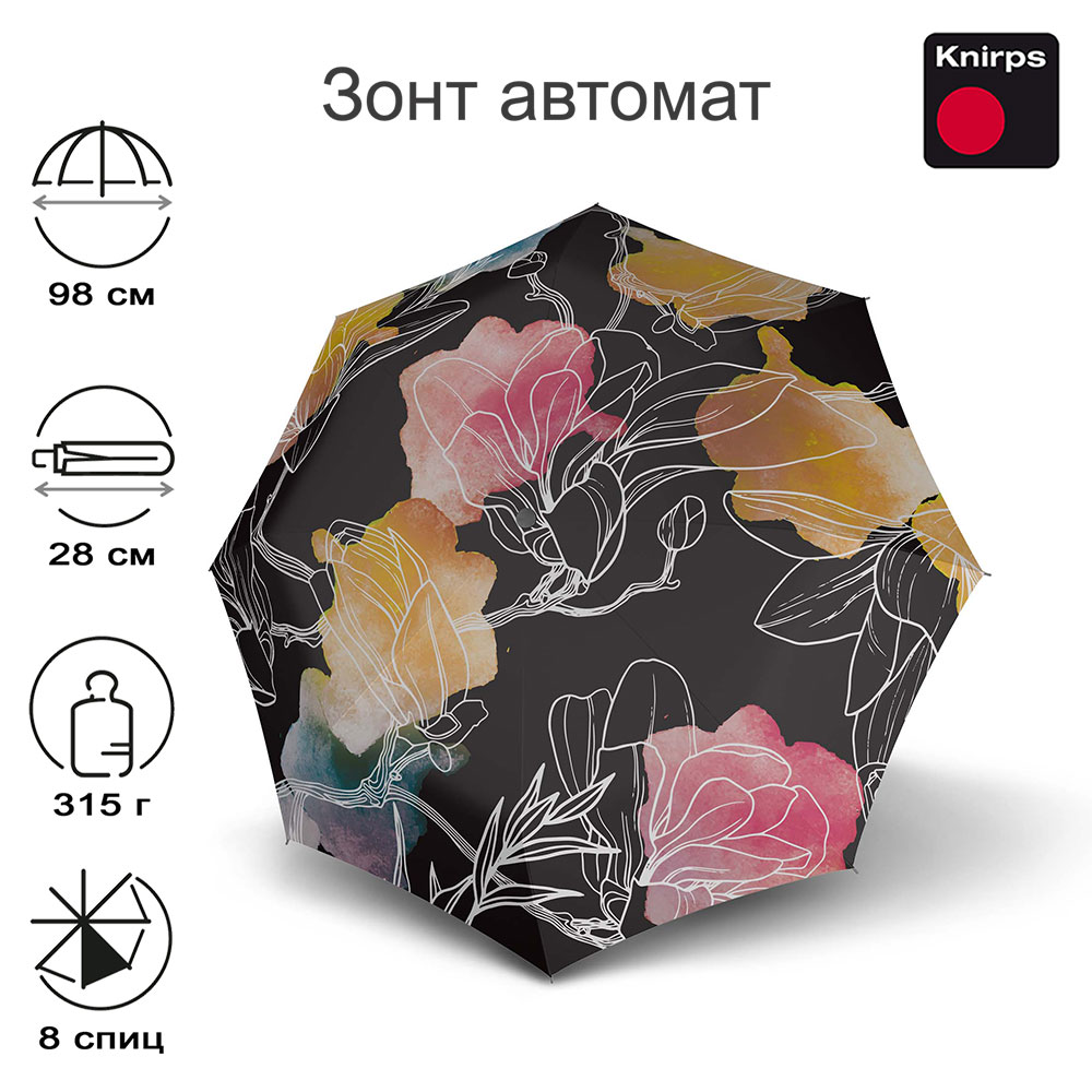 Зонт Knirps автомат T.200 Medium Duomatic IRIS GOLD 95 3201 8900