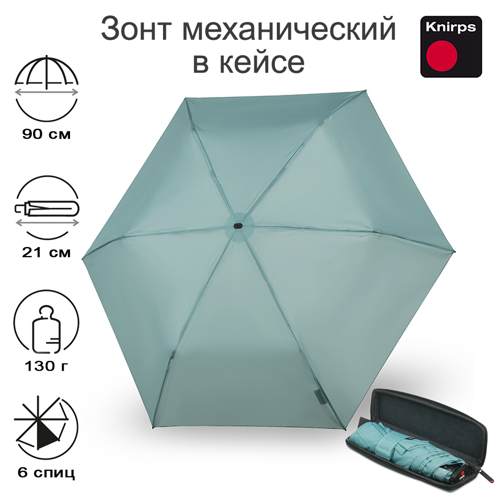 Зонт Knirps механический X4U в EVA кейсе LAKE