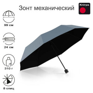 Зонт Knirps механический A.050 Medium Manual FOG WITH BLACK COATING 95 7051 88082