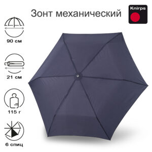 Зонт Knirps механический US.050 Ultra Light Slim Manual NAVY