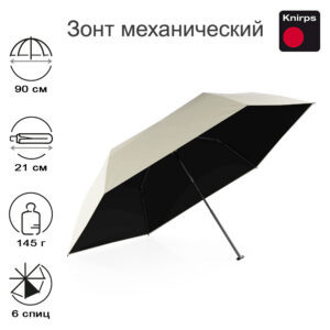 Зонт Knirps механический US.050 Ultra Light Slim Manual MOSS WITH HEATSHIELD 95 0050 88712