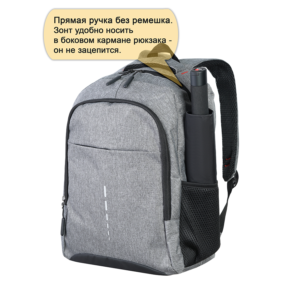 Зонт Knirps механический U.090 Ultra Light Manual Compact XXL BLACK — изображение 4