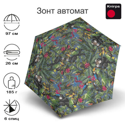 Зонт Knirps автомат U.200 Ultra Light Medium Duomatic TROPICAL