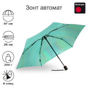 Зонт Knirps автомат U.200 Ultra Light Medium Duomatic MINT WITH IRIDISENT COATING