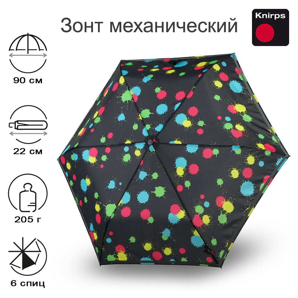 Зонт Knirps механический X.050 Rookie Manual BUBBLE BUST REFLECTIVE 95 6050 8536