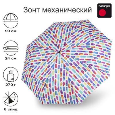 Зонт Knirps механический A.050 Medium Manual CREATE CRYSTAL