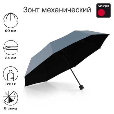 Зонт Knirps механический A.050 Medium Manual FOG WITH BLACK COATING 95 7051 88082