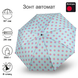 Зонт Knirps автомат A.200 Medium Duomatic MAGICDOTS SKY