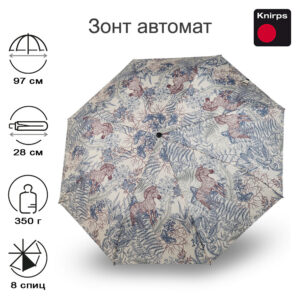 Зонт Knirps автомат A.200 Medium Duomatic SAVANNAH COBALT 95 7201 8895