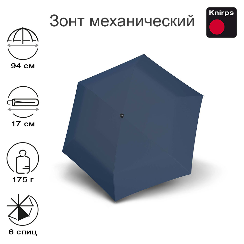 Зонт Knirps механический MINI Manual SUNSET NAVY 95 8010 1201