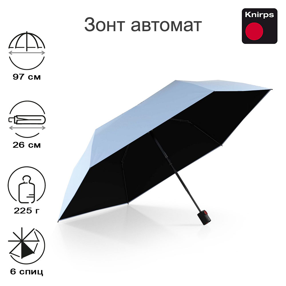 Зонт Knirps автомат U.200 Ultra Light Duomatic MALIBU WITH HEATSHIELD 95 2200 88722