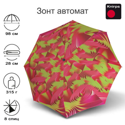 Зонт Knirps автомат T.200 MEDIUM DUOMATIC WAVES SUN 9532018656