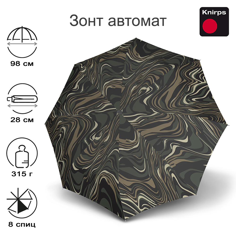 Зонт Knirps автомат T.200 Medium Duomatic TIGER OAK