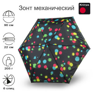 Зонт Knirps механический X.050 Rookie Manual BUBBLE BUST REFLECTIVE 95 6050 8536