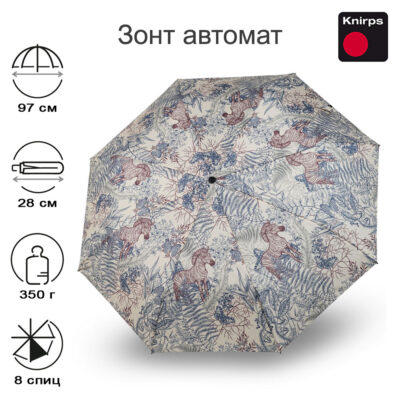 Зонт Knirps автомат A.200 Medium Duomatic SAVANNAH COBALT 95 7201 8895