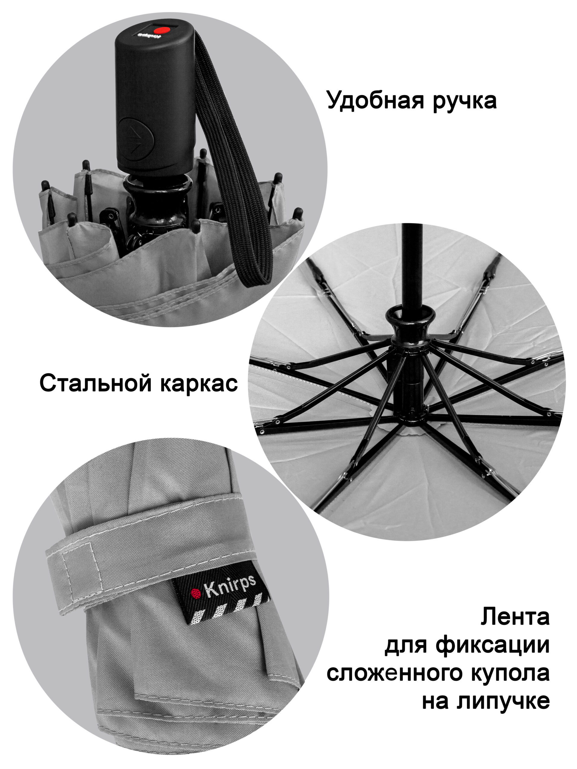 Зонт Knirps автомат A.200 medium duomatic ROYAL — изображение 4