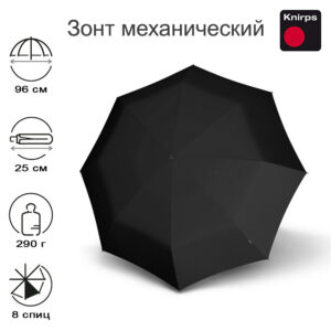 Зонт Knirps механический TIMBER Manual BLACK 95 4030 1008